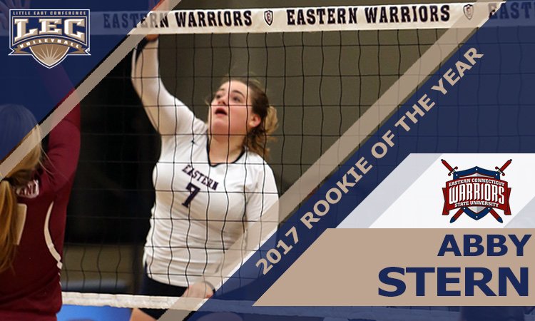 LittleEastConf's tweet photo. .@ecsuathletics's freshman Abby Stern is the 2017 #LECwvb Rookie of the Year #d3vb https://t.co/QpZk7DReyo