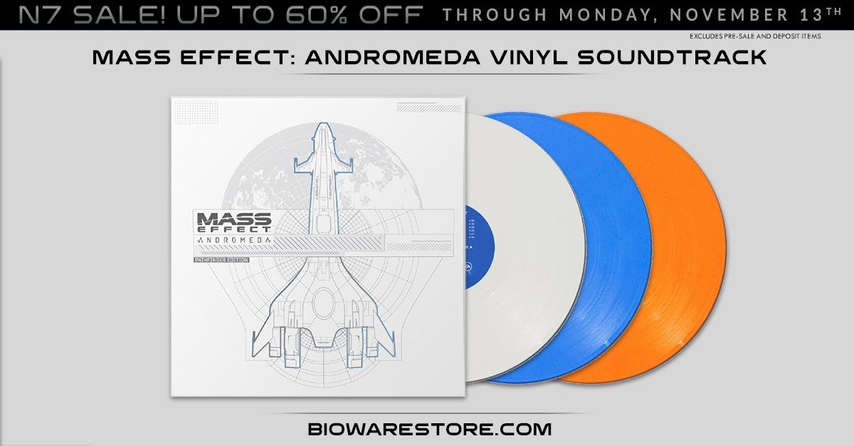 NEW Mass Effect: Andromeda Vinyl Soundtrack available at the #BioWare Store! #MassEffectAndromeda biowarestore.com/mass-effect-an…