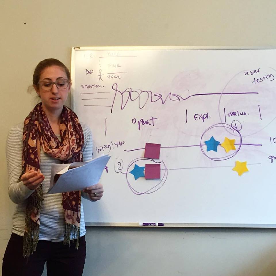 Talent_CMO's tweet photo. Ana presenting to the team what she’s learned during the 3-day #uxdesign training and how we can apply this to our services.#TuesdayThoughts https://t.co/xPSJJCjXjW