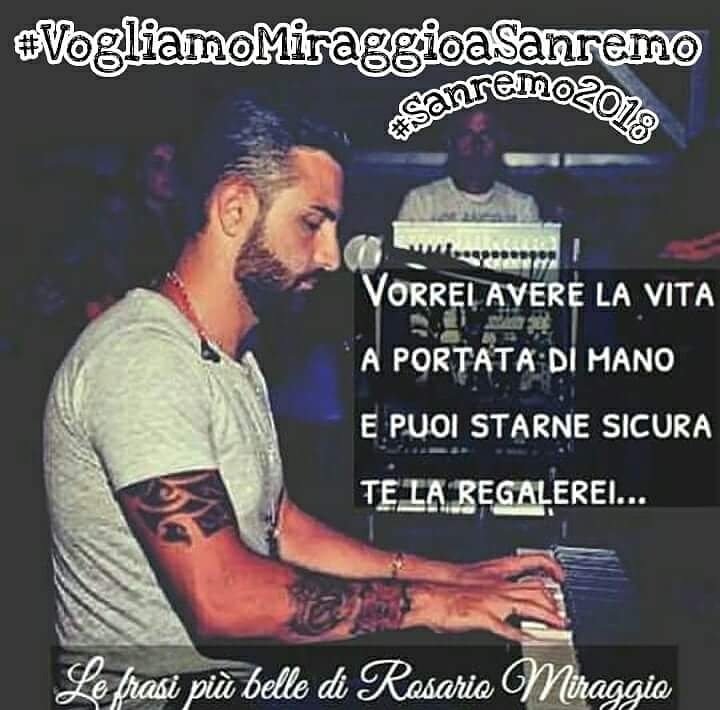MiraggianaC's tweet photo. #ClaudioBaglioni #lasentiquestavoce 
#vogliamoMiraggioaSanremo #Sanremo2018 #fanclub #ufficial
#RosarioMiraggio https://t.co/VjSxqPEIkG