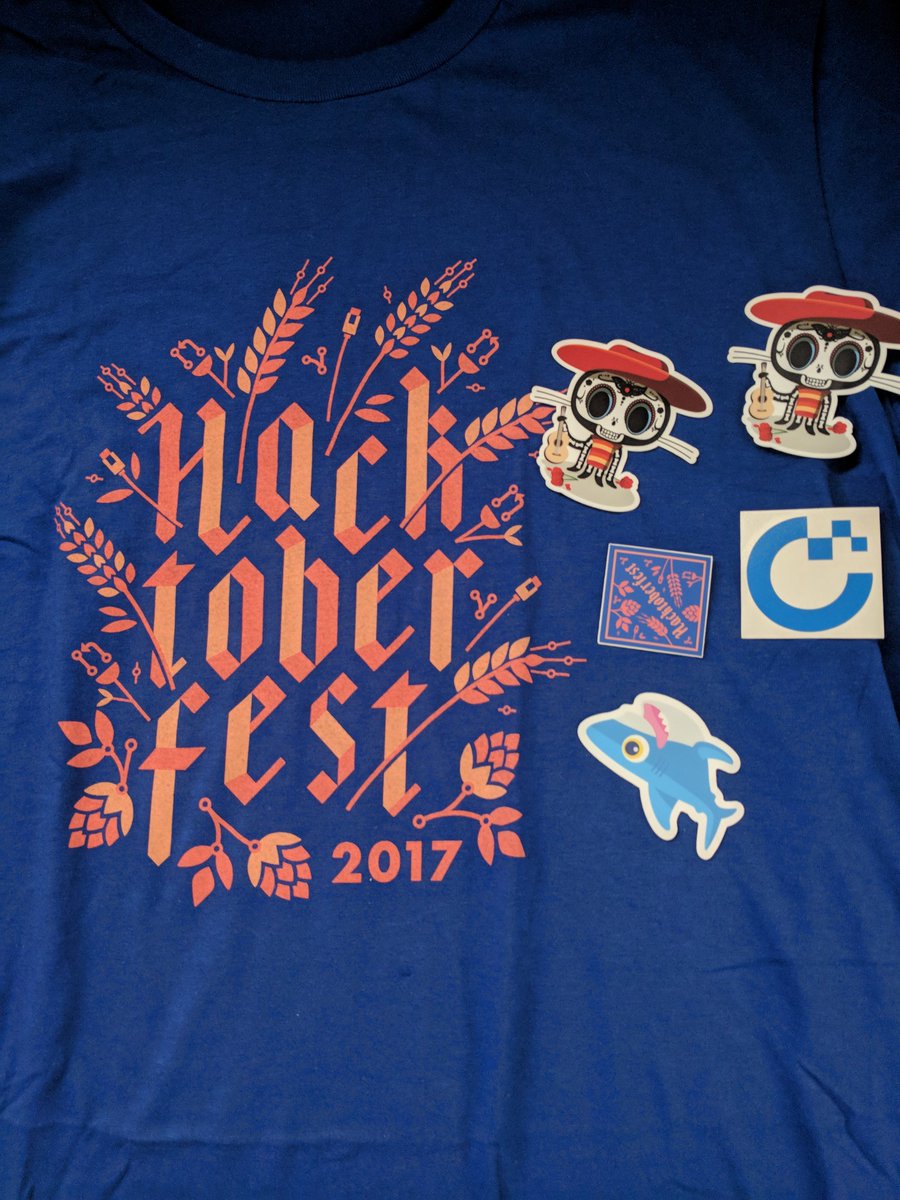 Received my shirt from #Hacktoberfest thanks <a href="/digitalocean/">DigitalOcean</a>  and <a href="/github/">GitHub</a>