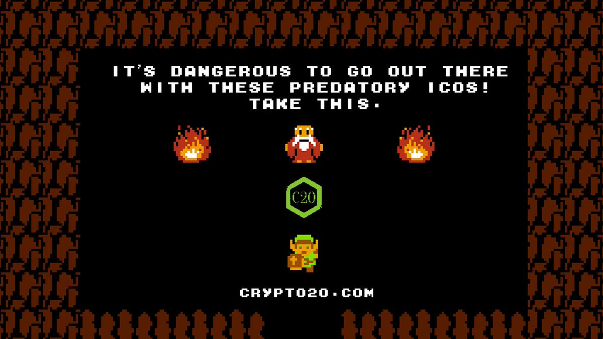 It's dangerous out there in #ico #crypto land. Take this @CRYPTOtwenty  $btc $eth $ltc #crypto20  #c20 #Blockchain #bitcoin #Cryptotwenty