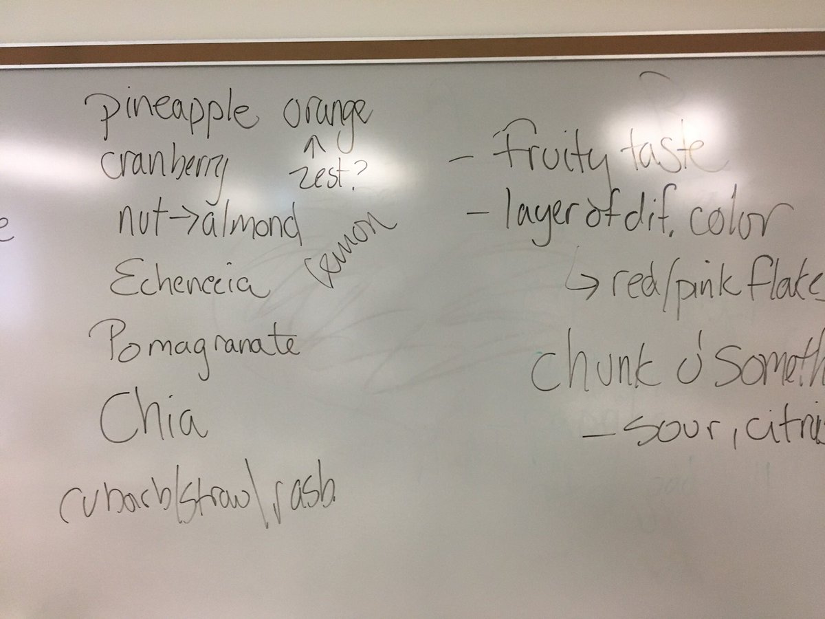 DrCathyNMC's tweet photo. What are we eating?? Using observations, deduction, and past experience to determine what it is... #ENG111 #NMC https://t.co/cZGvvggXBj