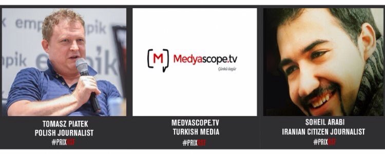 metesohtaoglu's tweet photo. Le #PrixRSF de la liberté de la presse catégorie "média" revient au média turc @Medyascopetv 
📸 https://t.co/2iPoHE7olR