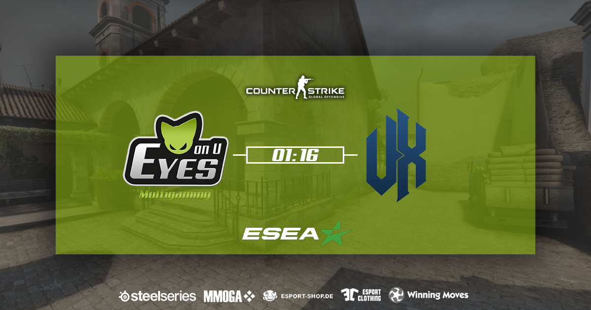 eyesgaming's tweet photo. Unser Team musste sich eindeutig geschlagen geben.GG #UXgaming
#EYESfamily #CSGO #ESEA https://t.co/k4zr4k3uHt