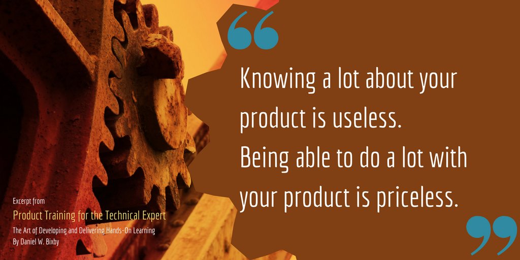 DWBixby's tweet photo. "What makes you valuable as a product SME is not what you know about it, but what you can do with it." https://t.co/Qz6X5l27Sf https://t.co/K6jbJJLKSc