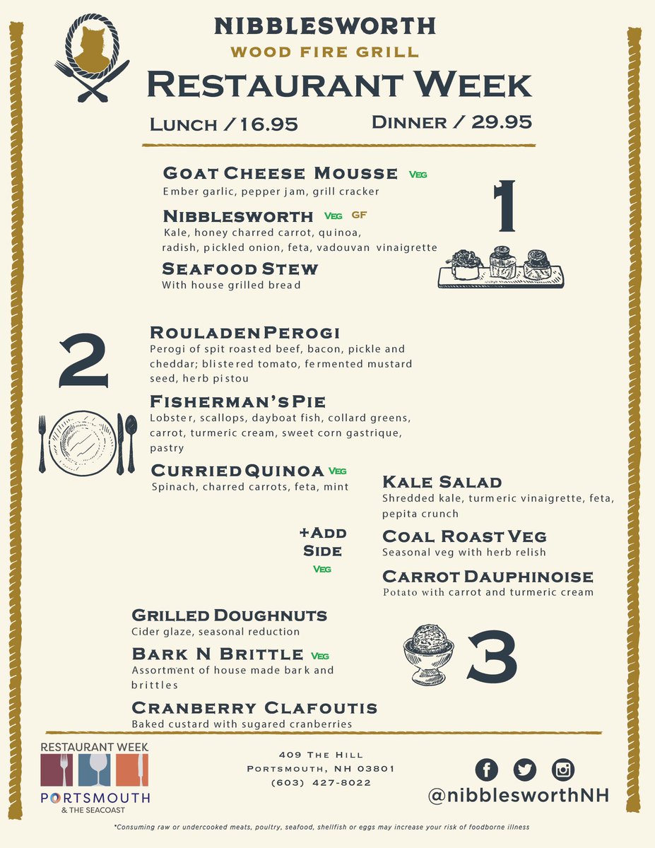 nibblesworthNH's tweet photo. Restaurant Week Menu is happening Twitter. #nibblewell #RWPortsmouthNH #PortsmouthNH #restaurantweek #menu https://t.co/L6AqMixxhv