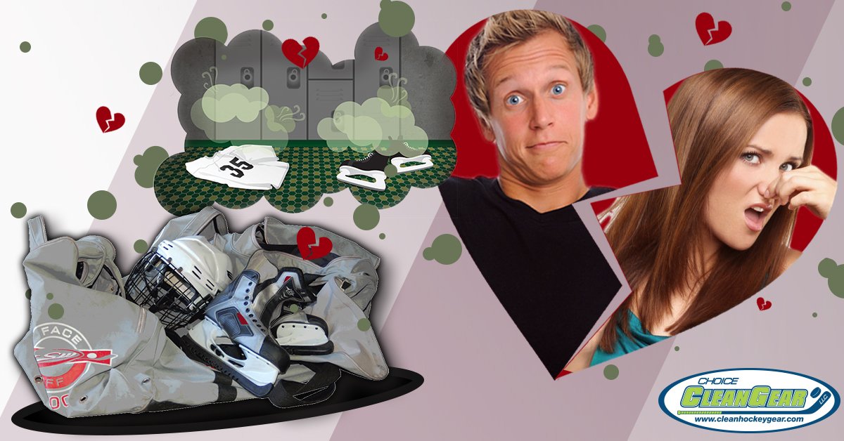 ChoiceCleanGear's tweet image. Don't let your stinky gear ruin your relationship! cleanhockeygear.com/dont-stink-up-…