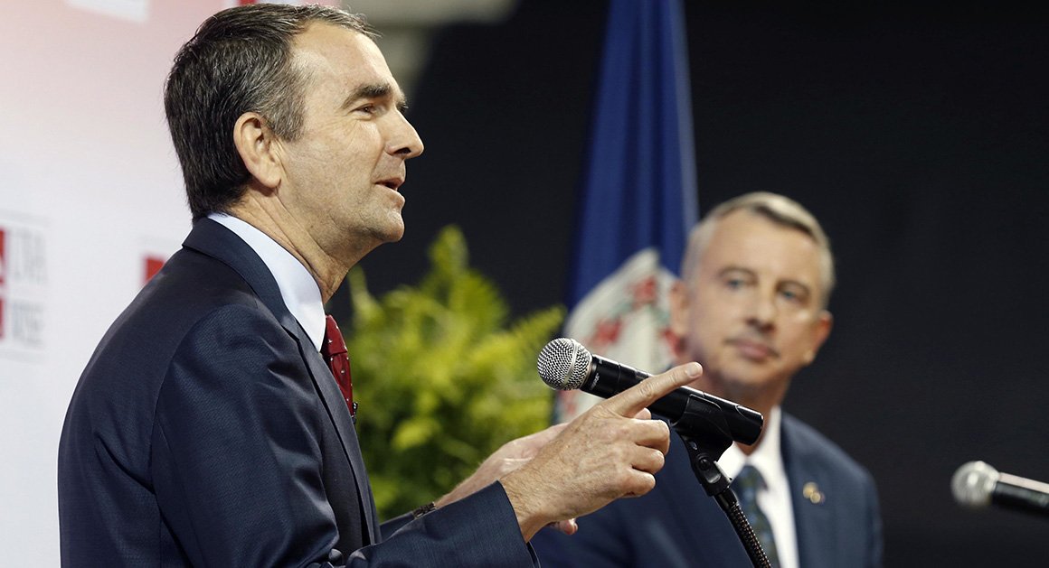 politico's tweet photo. Northam has slight edge in final Virginia polls https://t.co/z8UniAw9Rj https://t.co/vJDd6iV7PB