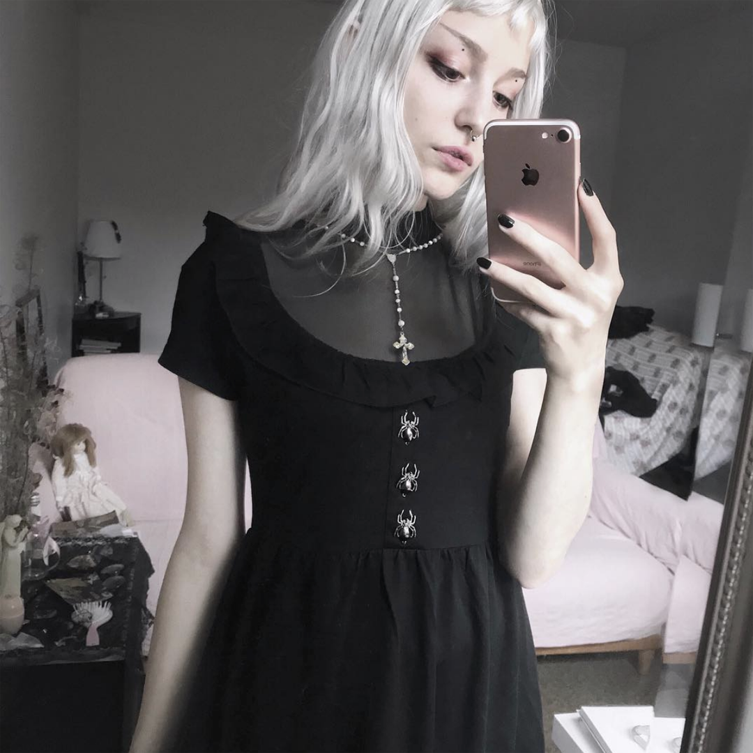 potion princess skater dress Love Potion Skater Dress Spooky Cat Press