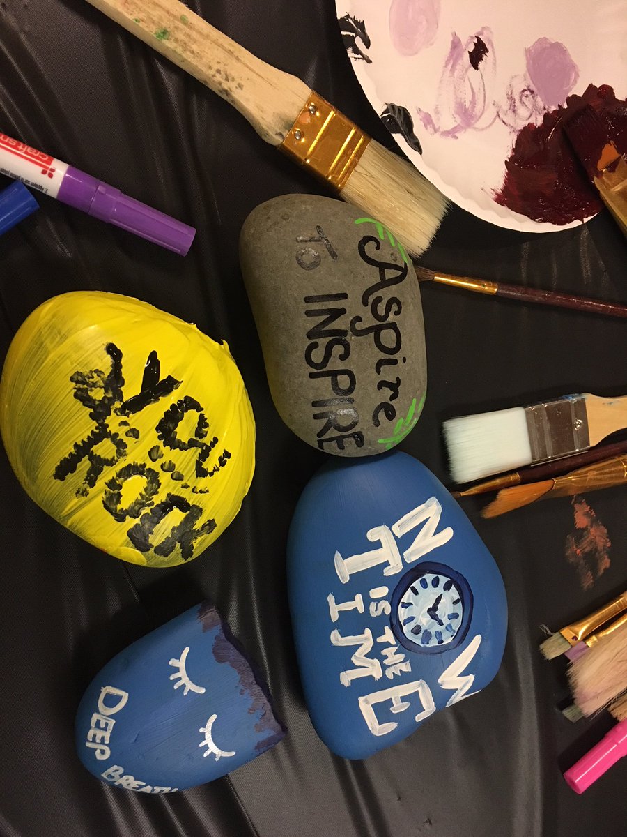 UMRochester's tweet photo. Paint a rock. Spread some #kindess. #MNKindness week. https://t.co/5ZqVCIouea