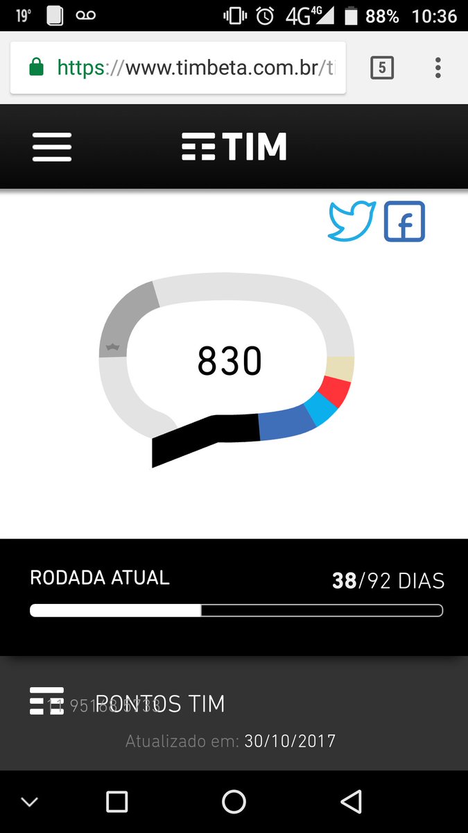 Depois de um tempinho ausente, vamos pontuar! Ajuda ai amigos, que eu ajudo tbm! 
#BetaAjudaBeta
<a href="/Franci_TimBeta/">Franciano</a> 
<a href="/BolinhoBeta/">Luiz Henrique</a>
