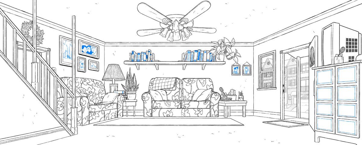 Also available for animation layout/BG design! Here's some stuff from my time doing BG design on Steven Universe: