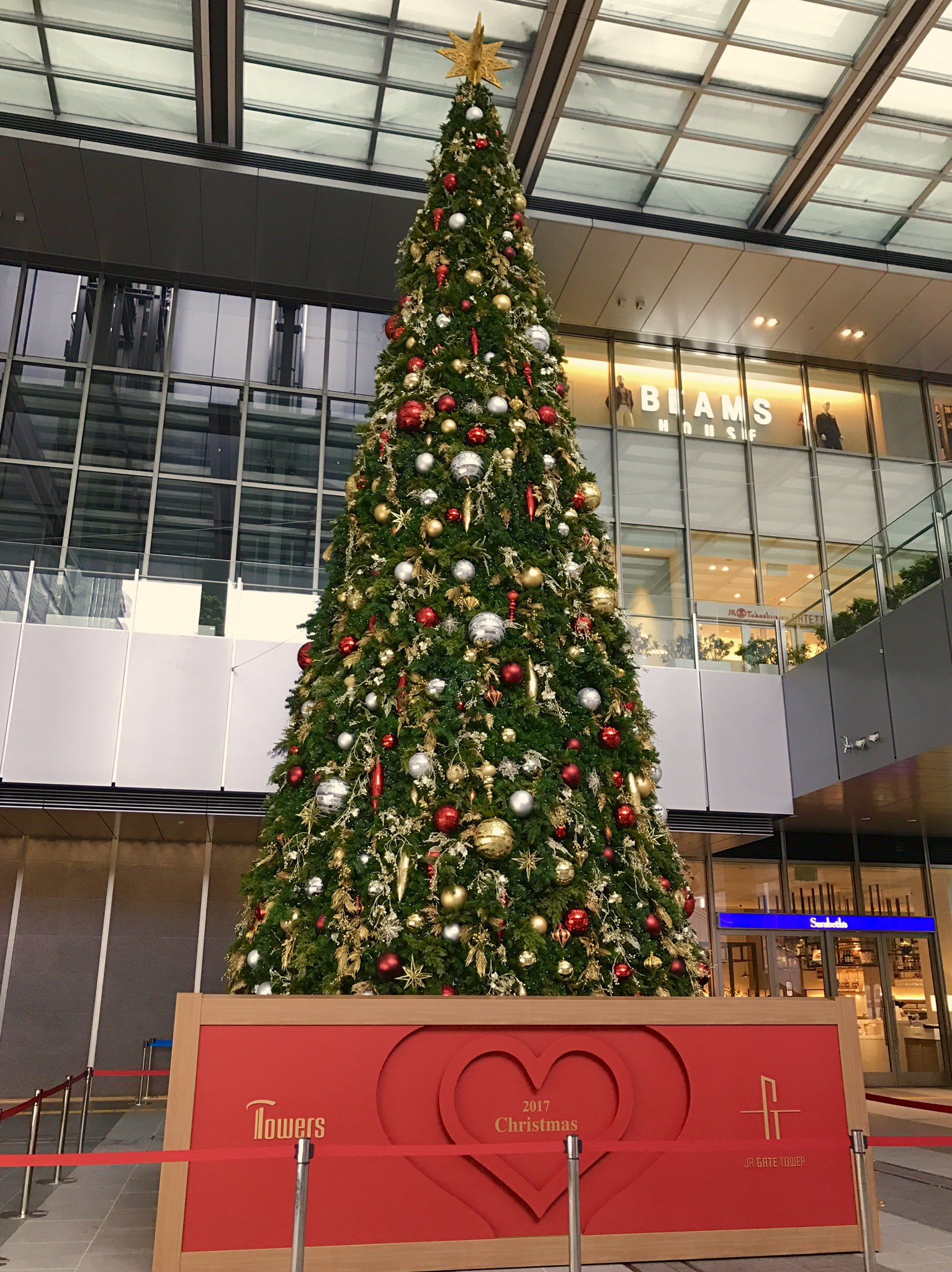 名古屋グルメ探偵 アスカイ 名古屋駅に巨大なクリスマスツリーが登場しました そして今晩から名駅周辺で イルミネーション も始まります またお写真を載せていきますね 名古屋 ライトアップ クリスマス 名古屋情報通 T Co
