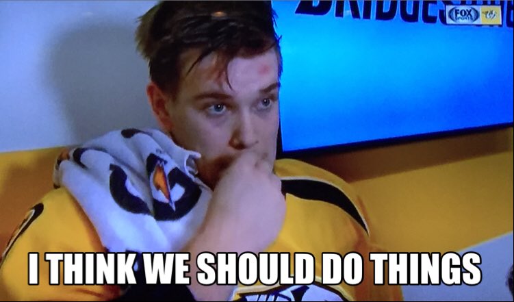 adsroundtable's tweet image. What a defensive effort by NSH to fight off the extra attacker push and get the #EmptyNetter. 3-1. #Preds