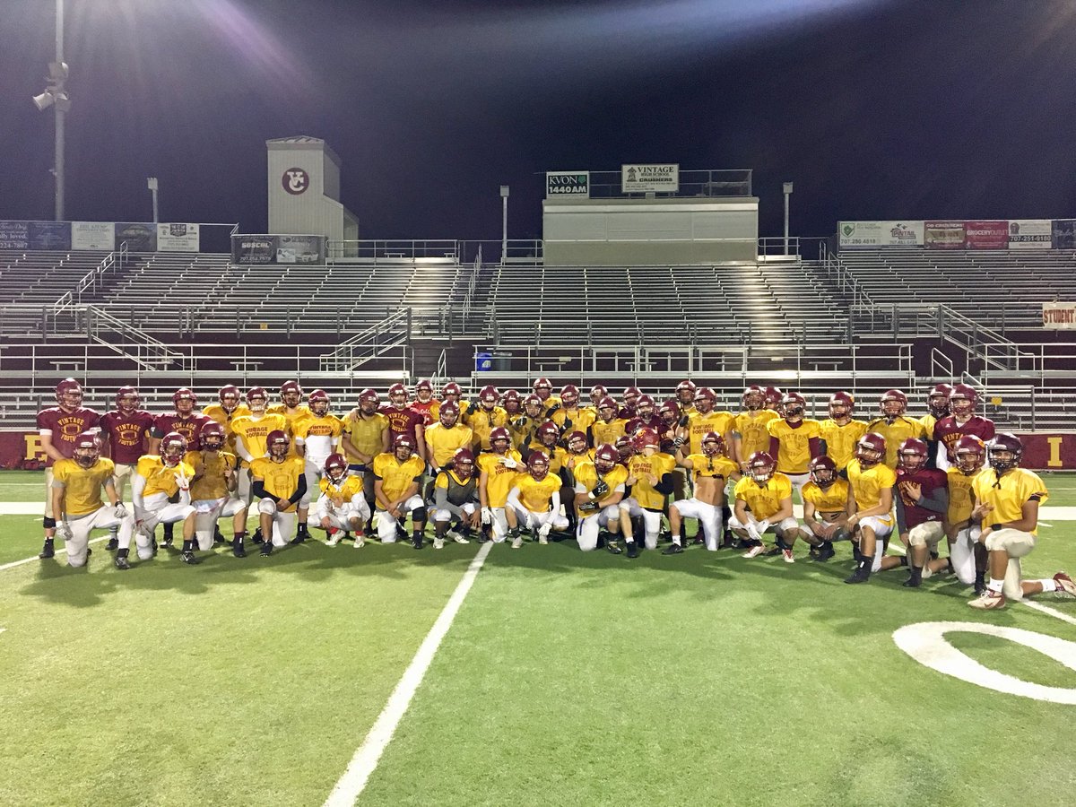 <a href="/Vcfootball72/">Vintage Football</a> putting in work under the lights this week! #playoffs