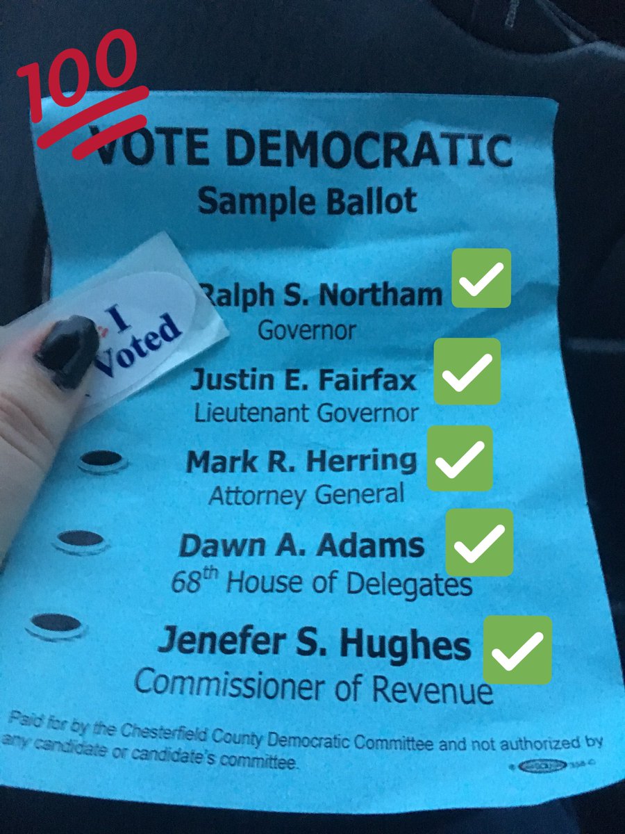 hello_jaime's tweet photo. Bingo!!!! #GameOneVA #ElectionDay2017 https://t.co/I6RrpkGWu6
