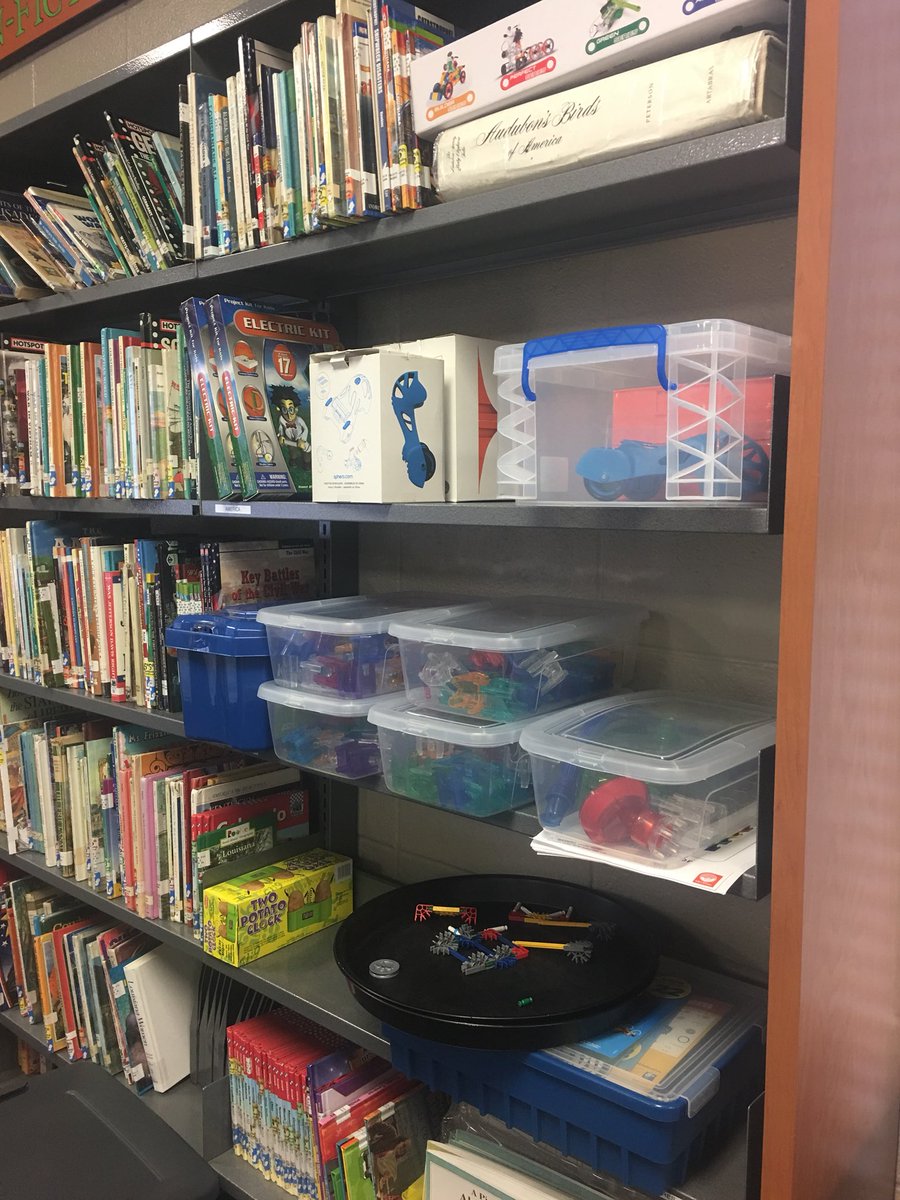 TriciaPCorbin's tweet photo. Beginnings of an awesome Makerspace at Mulberry Elementary. https://t.co/bIoE7Ul7JV
