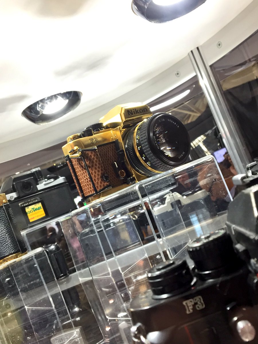 PAWELECphoto's tweet photo. @NikonCanada showcasing some gold bling at @ProFusionExpo. Whoa! 😵
#Toronto #ProFusion2017 #TorontoPhotographer https://t.co/tMAzDQXsp7