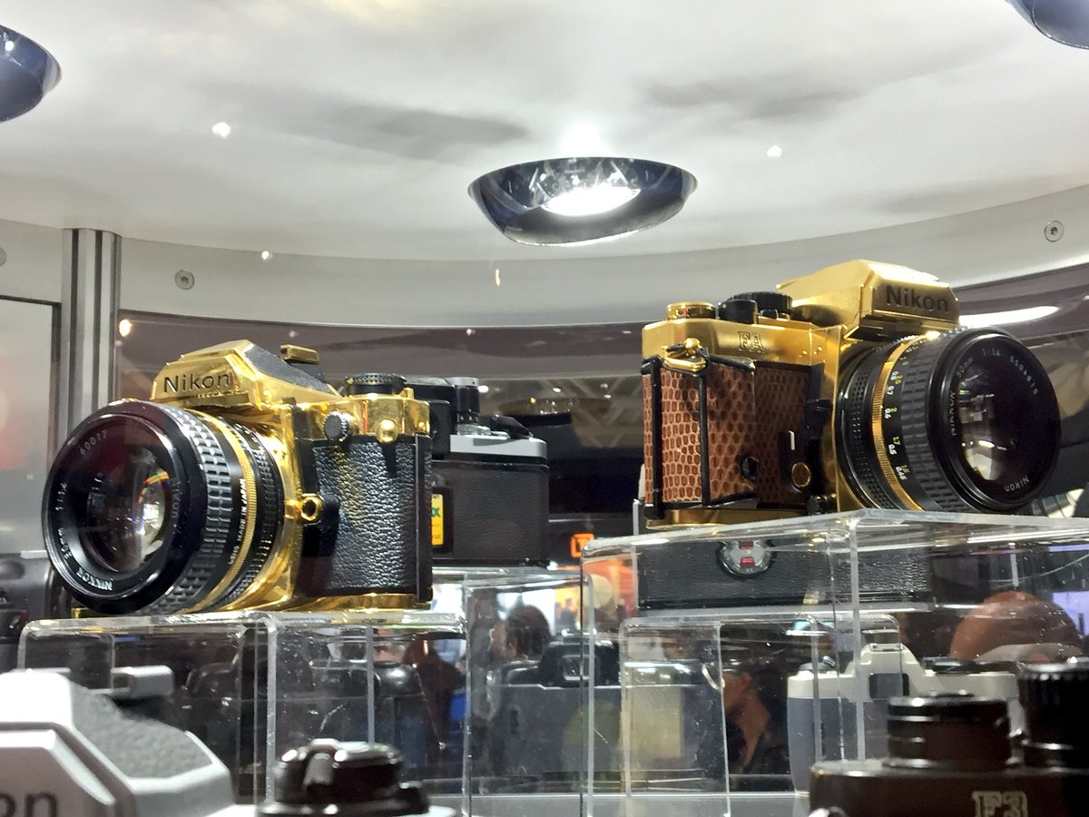 PAWELECphoto's tweet photo. @NikonCanada showcasing some gold bling at @ProFusionExpo. Whoa! 😵
#Toronto #ProFusion2017 #TorontoPhotographer https://t.co/tMAzDQXsp7