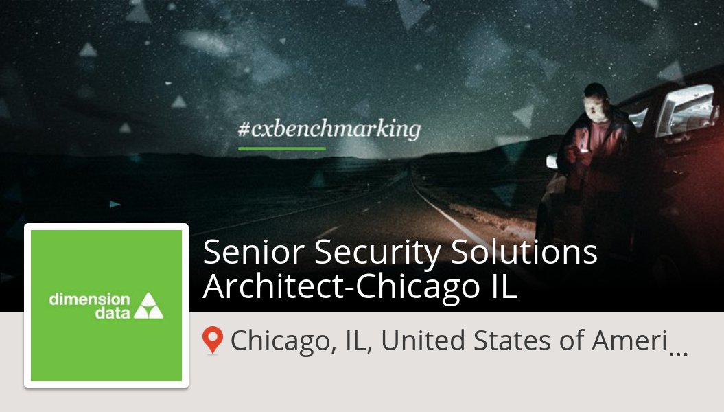 RHworkhandle's tweet photo. Senior #Security Solutions #Arc... at #DimensionData (#ChicagoILUnitedStatesofAmerica) #job https://t.co/P23DC7QGiQ https://t.co/SCle7yFwT5