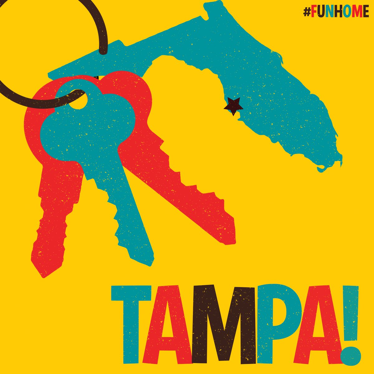 Here we come, TAMPA. TWO WEEKS until we open at the @StrazCenter! Tickets: funho.me/2cfUKUR #FunHome