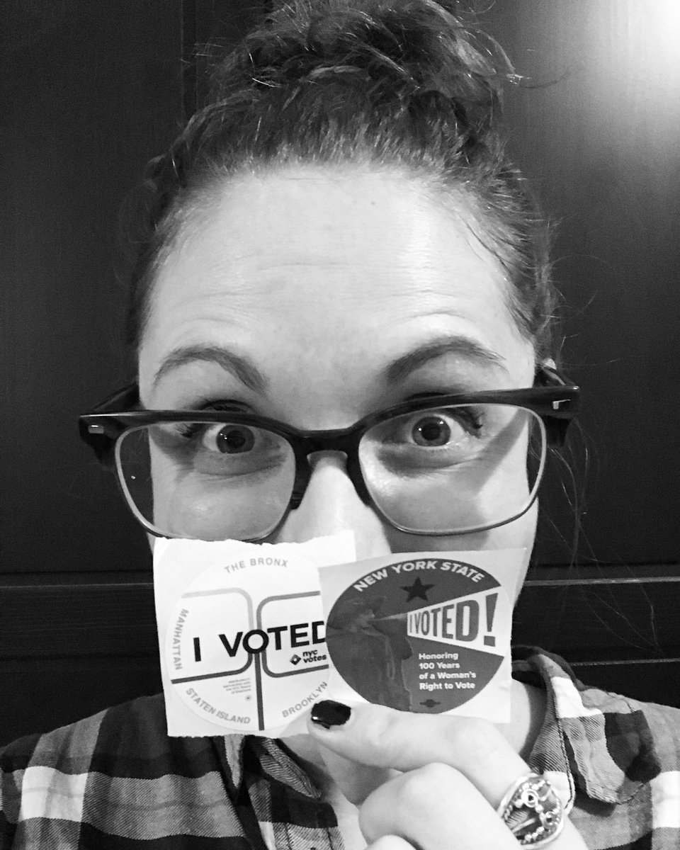 hey_itsJAM's tweet photo. V O T E !
Polls are open until 9pm NY! 
#ElectionDay2k17 #52WeeksTilMIDTERMS #IThinkIFreakedOutMyLocalPollWorkerABit #IWasJustExcitedToVote https://t.co/x6ER1VTZHb