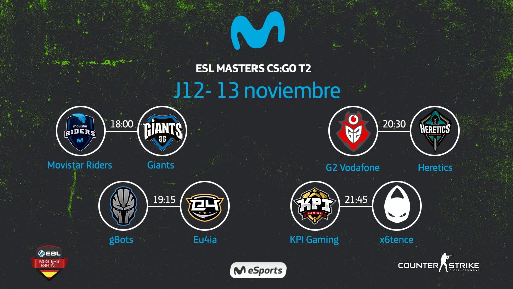 Próxima jornada ESL Masters CS:GO