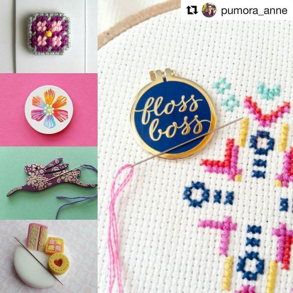 Thanks to @pumora_anne for including my #flossboss needle minder in her roundup of gifts for embroidery enthusiast… ift.tt/2AicLfK