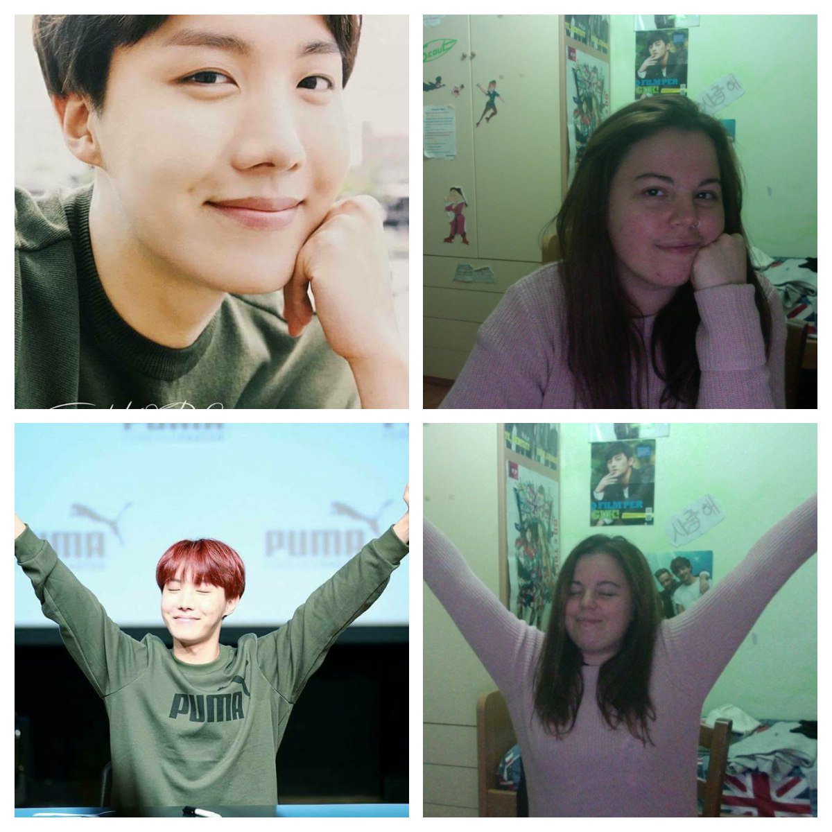 HopeLover95's tweet photo. It's really late but... #ARMYSelcaDay 💚🙆 #BHope #Real #Love #Hobi #Only #Love #사랑해요 #내 #사랑 #LoveU 🙆💚 https://t.co/aUMQLL7UTG