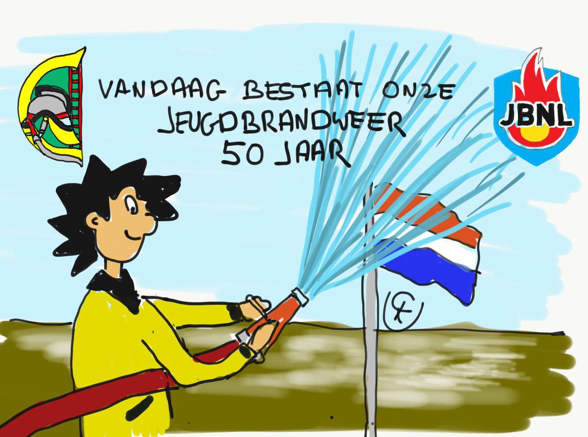Vandaag bestaan we precies 50 jaar. Op 7 november 1967 is ons jeugdkorps opgericht. Zaterdag reünie voor (oud)-leden. Tekening: <a href="/ArcoKunst/">Arco Kunst </a>