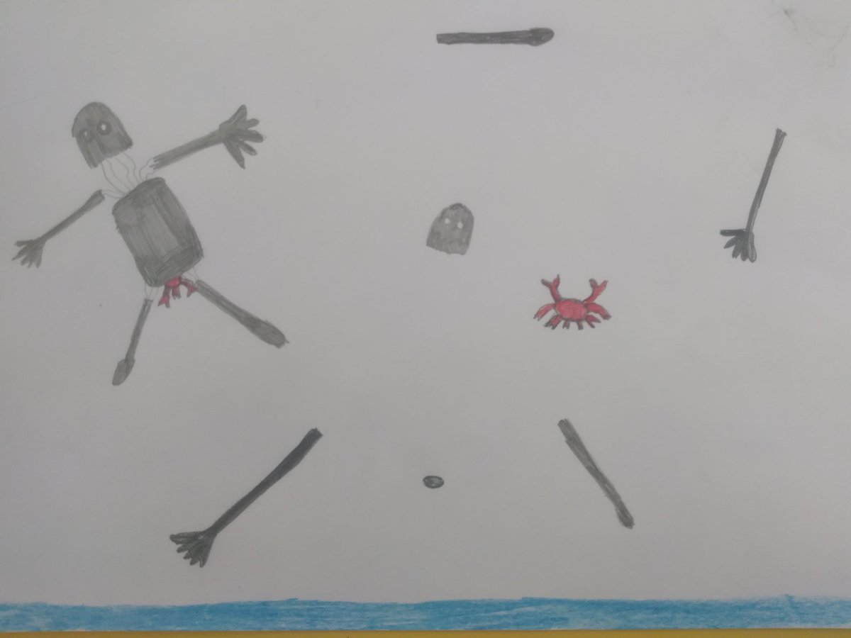 MrsHs_Team's tweet photo. Charlotte's robot gravesite https://t.co/TsuUOPhWUo