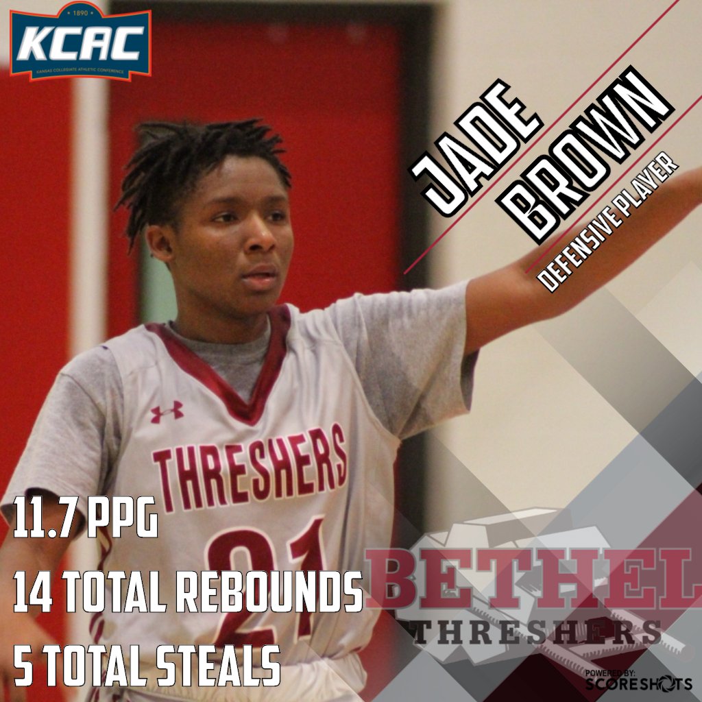 kcacsports's tweet photo. @bethelthresher Sweeps KCAC Women's Basketball Weekly Awards: https://t.co/4nyAQ3xyil #KCACwbb https://t.co/HIuvpLGb0C