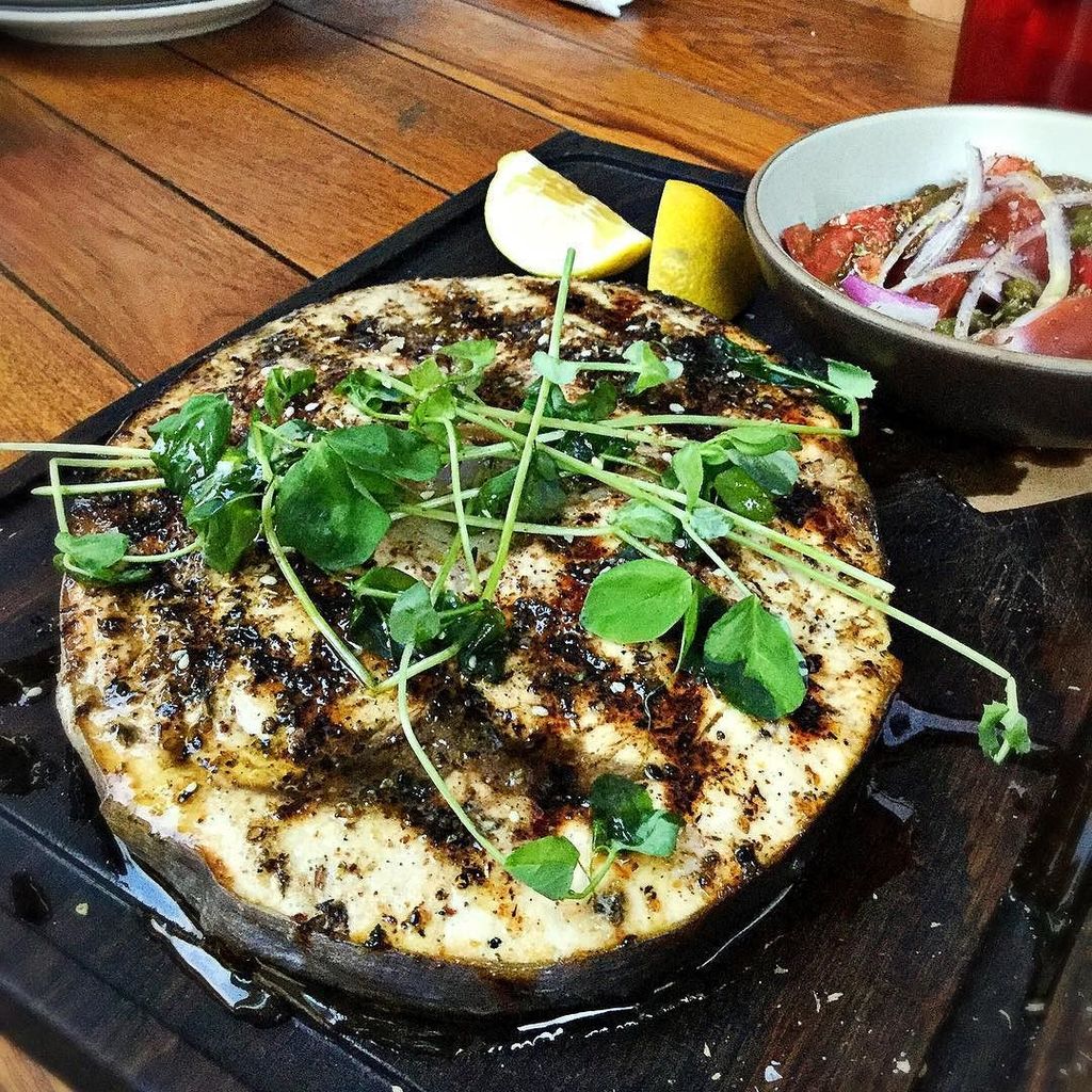 michaelsgenuine's tweet photo. π² OMG!...Grilled swordfish "Osso buco" with lemon, greens & za'atar π½ #mgfddinner #thisismgfd #swordfish #miamidesigndistrict #michaelsgenuβ¦ https://t.co/fl2BNiKHH1