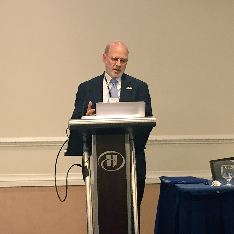 jamiepina's tweet image. Bill Yassnoff speaking at the #publichealthinformatics WG meeting. New definition of #PHI by @tomsavel and @sethfoldy #AMIA2017