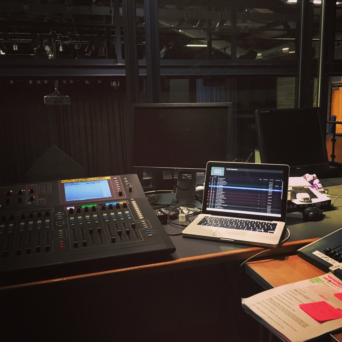 Kbsleep's tweet photo. It was brief but nice to be in a tech box for a change #eventlife #gonebacktothedarkside #theatrelife #technician https://t.co/oWHtUsQRCv