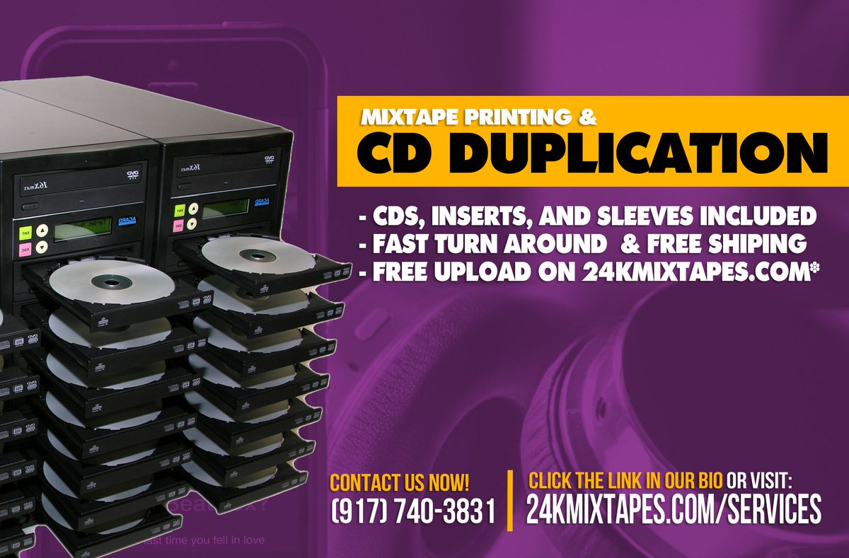 24KMixtapesAnR's tweet photo. Check out these CD Duplication packages now. Order 500 units or more and get free online promo! Click here >> https://t.co/hFFCygKfi0 RT! https://t.co/gNy3IzV91z