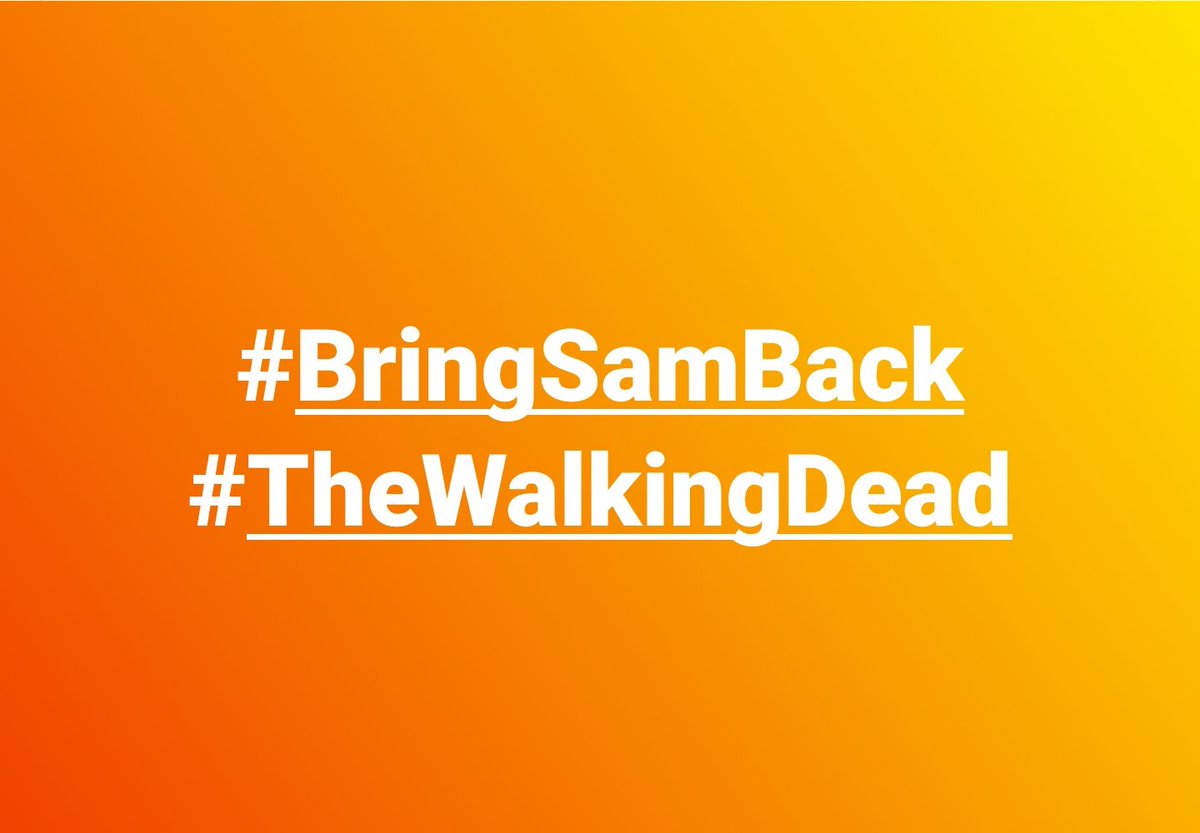 SamLukowski's tweet photo. @WalkingDead_AMC #TWD #SamLukowski #TheWalkingDead #BringSamBack https://t.co/mF9thZlykl