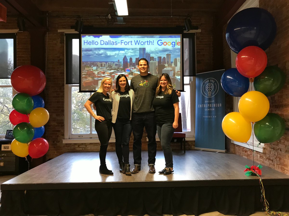 mara_chomsky's tweet photo. Getting ready to spend time with Local businesses! #googlecommunitydfw #google https://t.co/jV5awjZGMS