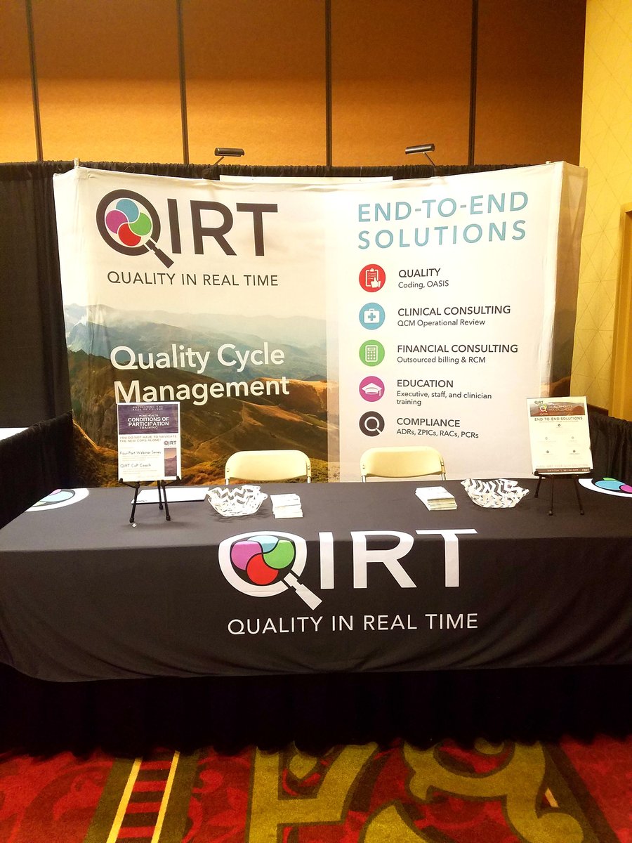 QIRTClinical's tweet image. Rasheed&apos;s been having a great day at #QIRT&apos;s Booth #34 - talking #QualityCycleManagement &amp;amp; more #HPCAI &amp;amp; #IAHC Joint Conference - stop by!