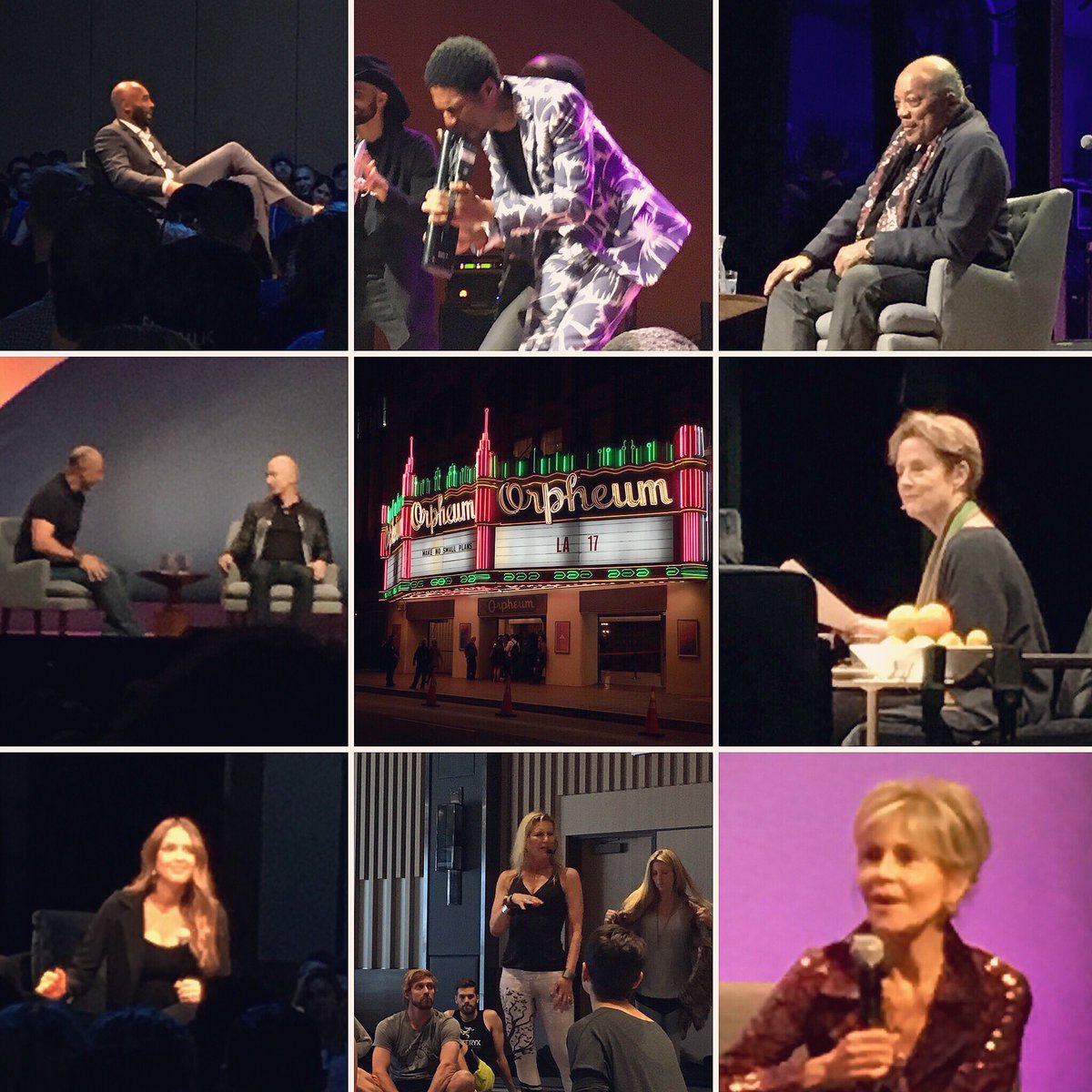 sharibayer's tweet photo. What was I doing between #LA meals? Getting majorly inspired by these individuals &amp; more! Thx @Summit! #summitla17 https://t.co/JWmy7slkwS https://t.co/EbrY2l7b02