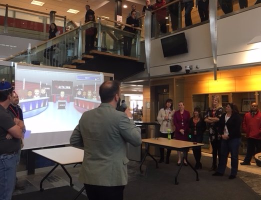 AltaLink's tweet photo. #SurveySays that charitable giving is a lot of fun! Our AltaLink Feud #PowerfulGiving teams agree! @UnitedWayCgy #weareallcalgary https://t.co/kOiKRu97ZF