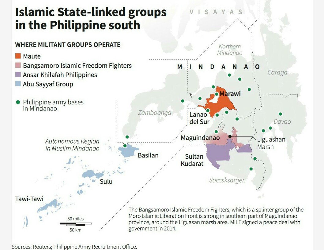T_Klumklomchit's tweet photo. A glance at cells that cud replace late #IsnilonHapilon faction, and potential flashpoint for #Marawi-style attack. https://t.co/mTXLUXe1bS https://t.co/xOTZhSdVLm