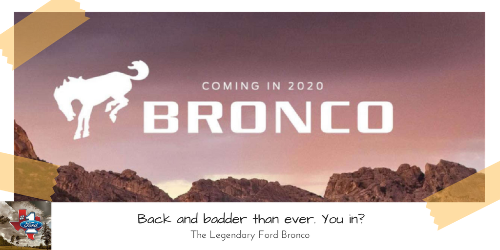 ntxford's tweet photo. Did you know the #FordBronco is making a comeback? Find more info here -->
https://t.co/DlHsdhNTxk https://t.co/KeHIEyP09h