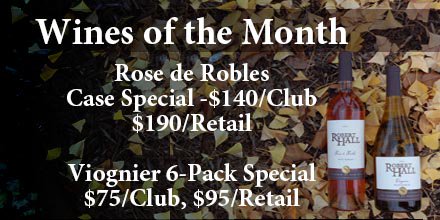 The Rose de Robles and the Viognier are our Wines of the Month. Both are excellent choices for holiday parties!
roberthallwinery.com/Our-Wines