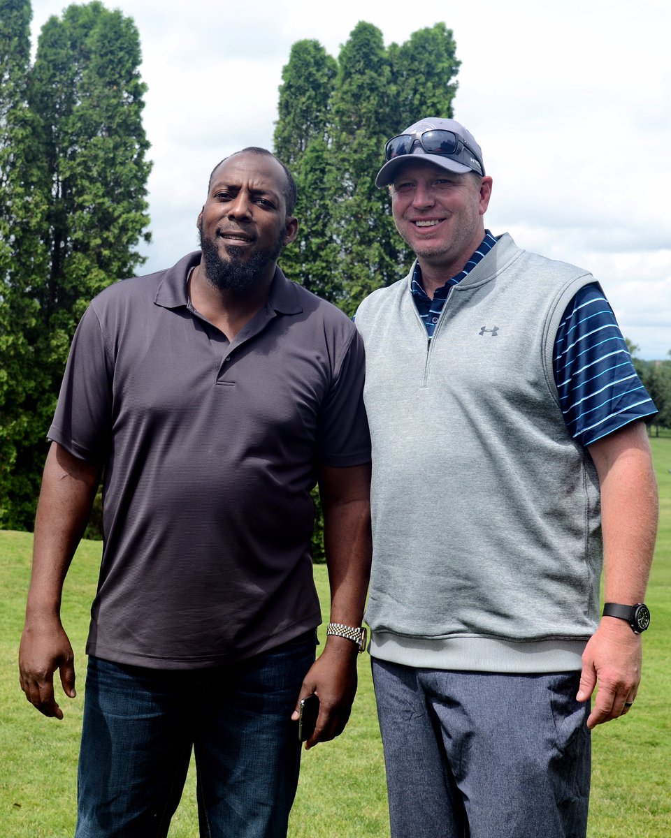 Here is <a href="/VladGuerrero27/">Vladimir Guerrero</a> and Roy Halladay at the golf tournament June 2017. What a team!
