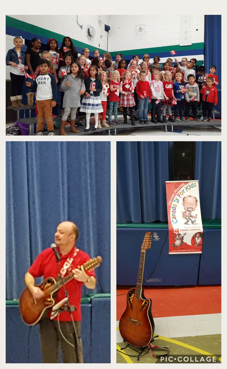 Great fun with #MichaelMitchell #CanadaIsForKids <a href="/CaledonEastPS/">Caledon East PS</a> #CEPSRocks