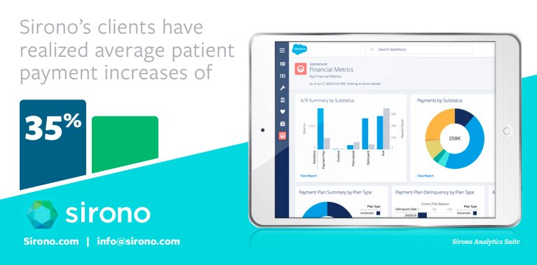 SironoHC's tweet photo. Ready for a superior financial experience for your patients? https://t.co/fx2qsnTlo0 https://t.co/js4UV2iGsG