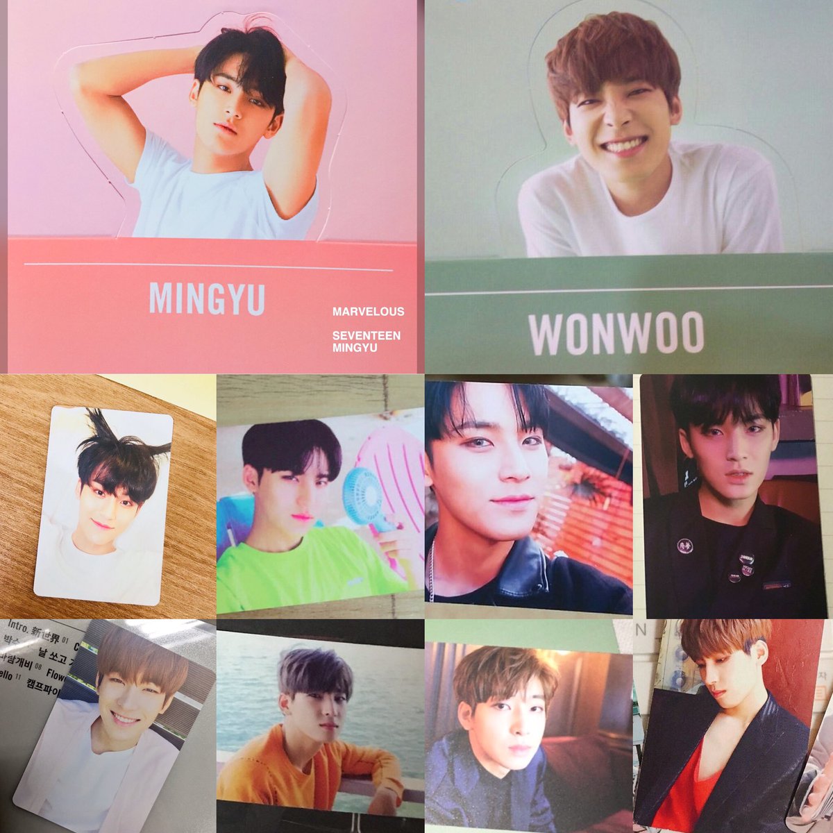 Mingyu & Wonwoo complete set from Teen,Age album : - standee