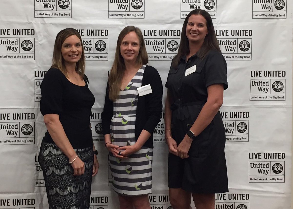 SunHealthFL's tweet photo. Our own @TamelaPerdue and Kristin Snyder got to hang with early Twitter leader @Claire at the @UWBigBend's #WomenLead breakfast. #hiya! https://t.co/OtjXzitpdH